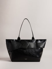 Ted Baker Black Jimma PU Large Tote Bag - Image 1 of 5