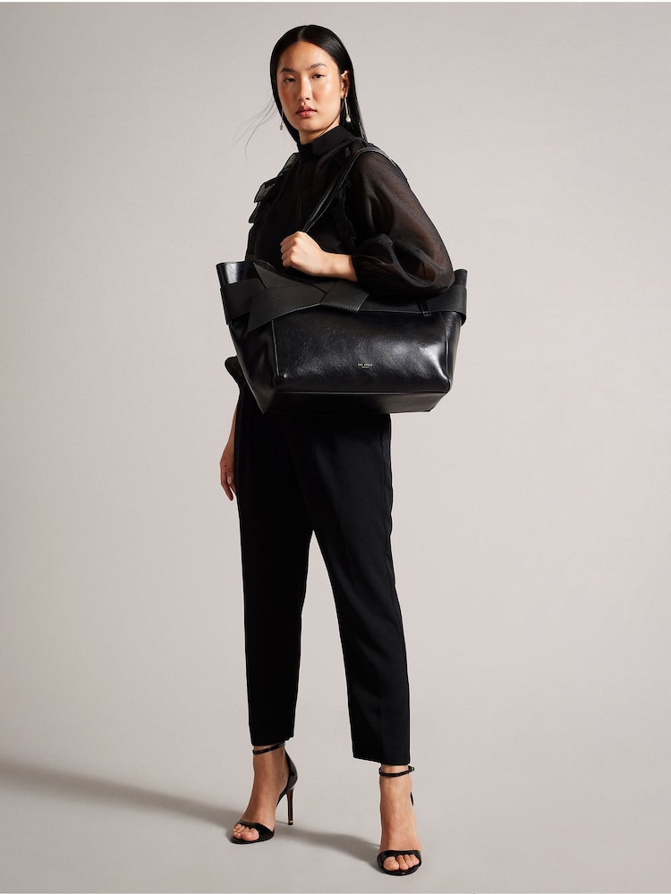 Ted Baker Black Jimma PU Large Tote Bag - Image 5 of 5