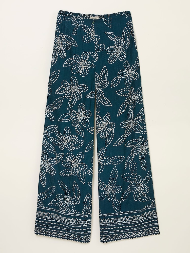 Marineblau - FatFace Wide Leg Trousers - Bild 10 von 10 Marineblau - FatFace Wide Leg Trousers - Bild 10 von 10