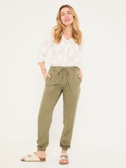 FatFace Lyme Khaki Green Cuffed Joggers - Image 3 of 6