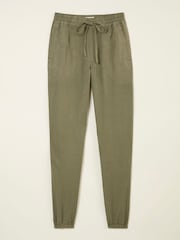 FatFace Lyme Khaki Green Cuffed Joggers - Image 6 of 6