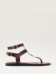 Alohas Burgundy Red Xena Sandals - Image 2 of 6