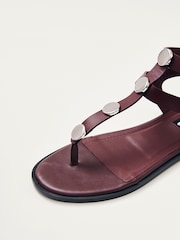 Alohas Burgundy Red Xena Sandals - Image 4 of 6
