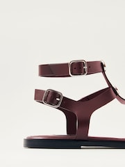 Alohas Burgundy Red Xena Sandals - Image 6 of 6