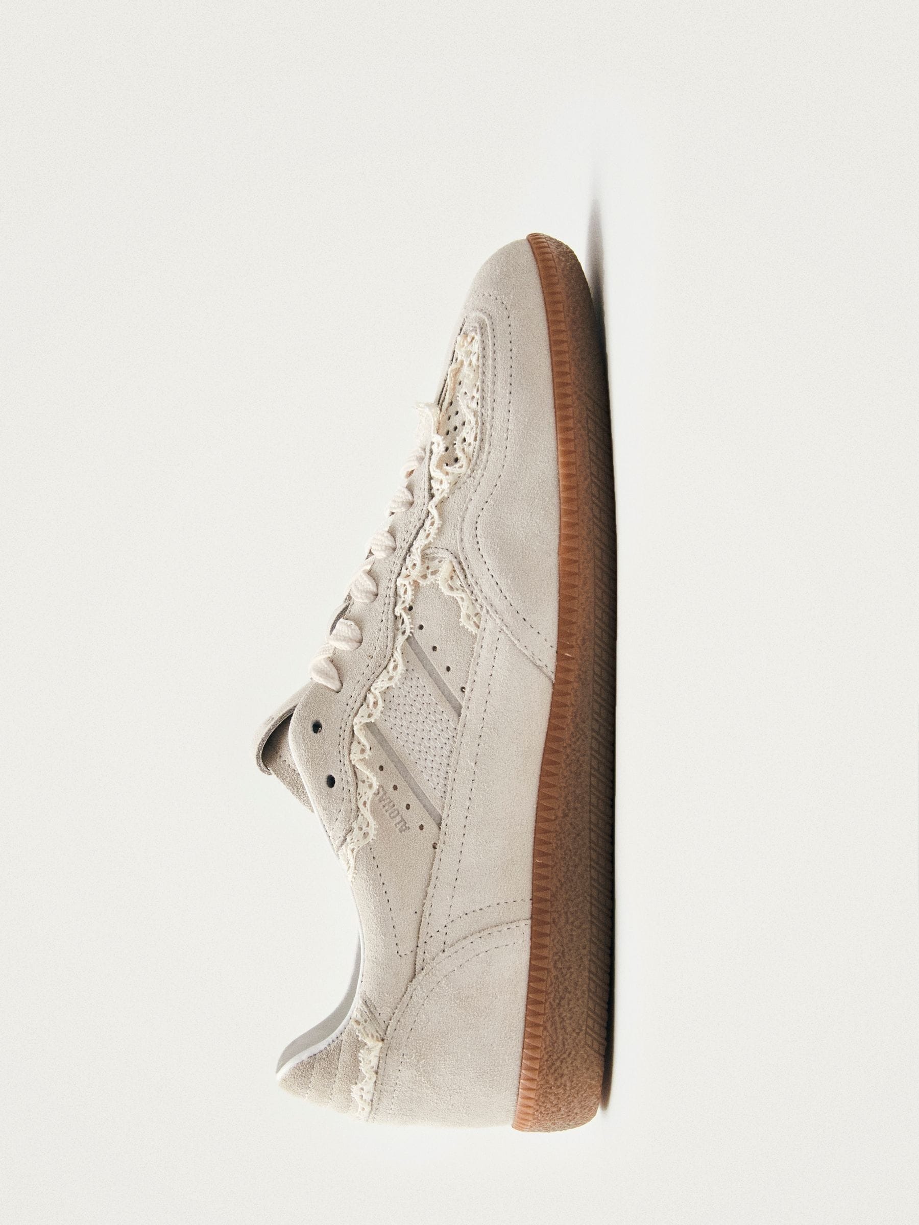 Buy Alohas Cream Crochet Leather Trainers from the Next UK online shop