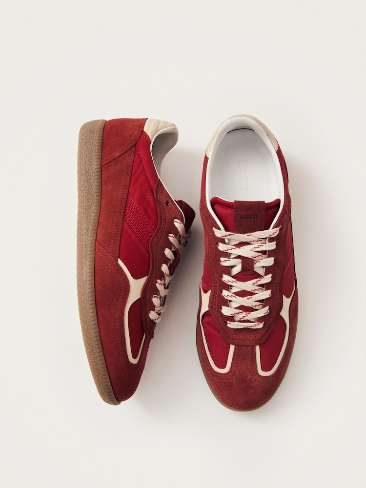 Alohas Rife Sheen Red Tb.490 Rife Shimmer Leather Sneakers - Image 1 of 7