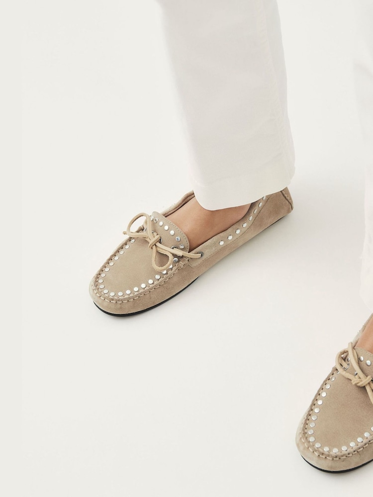 Alohas Beige Calla Loafers - Image 1 of 6 Alohas Beige Calla Loafers - Image 1 of 6