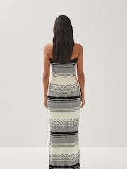 Alohas White/Black Olenka Knit Dress - Image 2 of 5