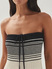 Alohas White/Black Olenka Knit Dress - Image 4 of 5