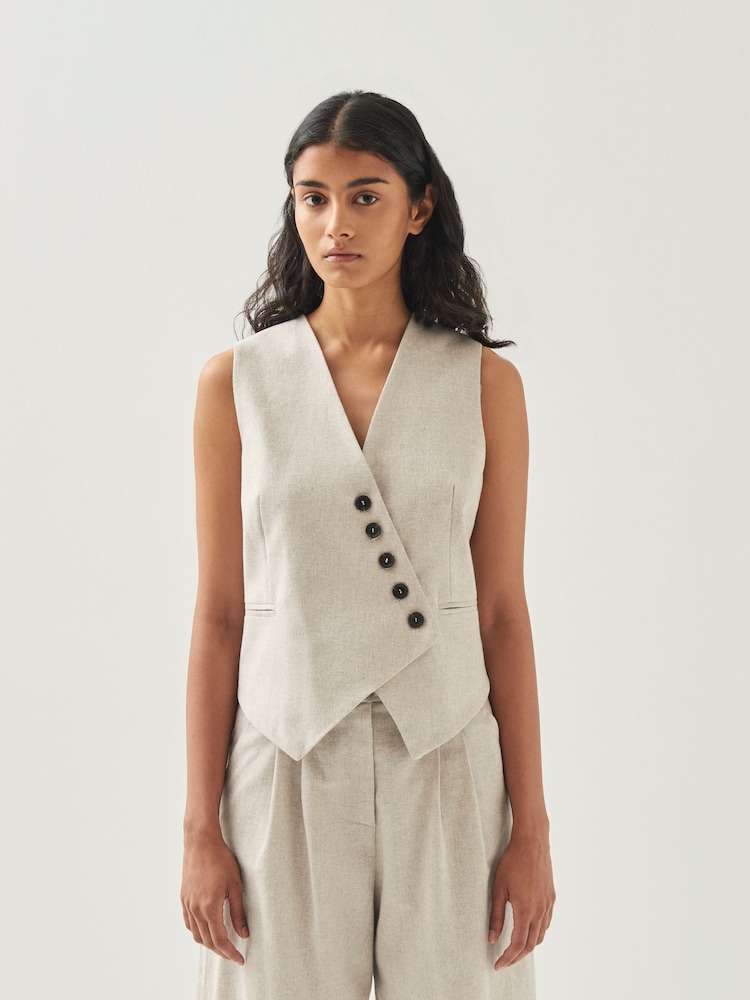 Alohas Cream Atti Waist Coat - Image 1 of 3
