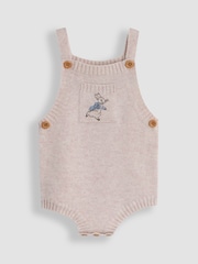 JoJo Maman Bébé Natural Peter Rabbit™  Knitted Dungarees - Image 4 of 6