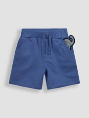 JoJo Maman Bébé Blue Dinosaur 2-Piece Appliqué T-Shirt & Short Set - Image 5 of 7