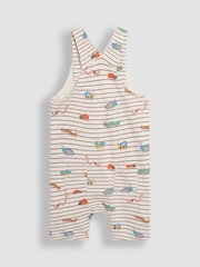 JoJo Maman Bébé Natural Bug Print Dungarees & T-Shirts Set 2 Piece - Image 3 of 6