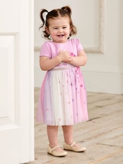 JoJo Maman Bébé Lilac Purple Unicorn Appliqué Tulle Party Dress - Image 2 of 7