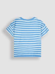 JoJo Maman Bébé Blue 2-Piece Crab Textured T-Shirt & Shorts Set - Image 3 of 6