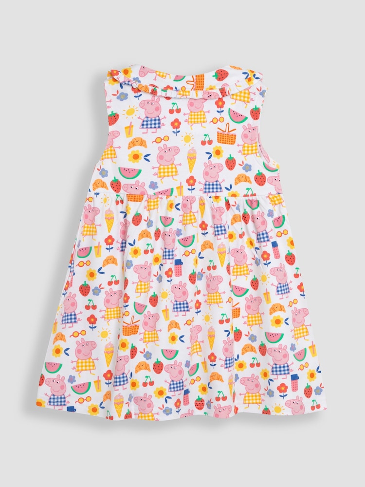JoJo Maman Bébé Pink Peppa Pig Button Through Dress - Image 2 of 3