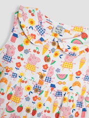 JoJo Maman Bébé Pink Peppa Pig Button Through Dress - Image 3 of 3