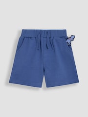 JoJo Maman Bébé Blue Dino Scene Appliqué T-Shirt & Shorts Set 2 Piece - Image 5 of 6