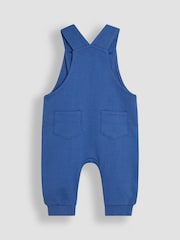JoJo Maman Bébé Denim Tractor 2-Piece Appliqué Dungarees & T-Shirt Set - Image 3 of 7