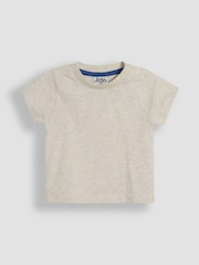 JoJo Maman Bébé Denim Tractor 2-Piece Appliqué Dungarees & T-Shirt Set - Image 4 of 7