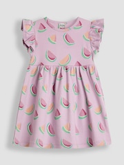 JoJo Maman Bébé Watermelon Rib Dress - Imagen 1 de 3