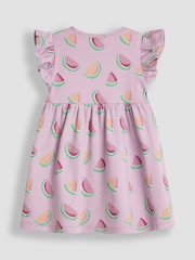 JoJo Maman Bébé Watermelon Rib Dress - Imagen 2 de 3
