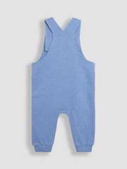 JoJo Maman Bébé Blue Giraffe 2-Piece Appliqué Dungarees & T-Shirt Set - Image 3 of 7