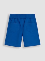 JoJo Maman Bébé Blue Shark 2 Piece Appliqué 100% Cotton T-Shirt & Short Set - Image 5 of 6