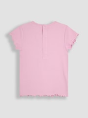 JoJo Maman Bébé Pink 2-Piece Peppa Pig T- Shirt & Flared Leggings Set - Image 3 of 7