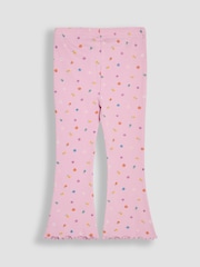 JoJo Maman Bébé Pink 2-Piece Peppa Pig T- Shirt & Flared Leggings Set - Image 4 of 7