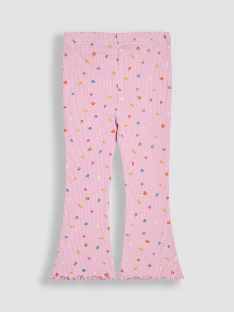 JoJo Maman Bébé Pink 2-Piece Peppa Pig T- Shirt & Flared Leggings Set - Image 4 of 7