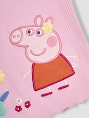 JoJo Maman Bébé Pink 2-Piece Peppa Pig T- Shirt & Flared Leggings Set - Image 5 of 7