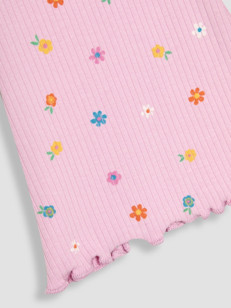 JoJo Maman Bébé Pink 2-Piece Peppa Pig T- Shirt & Flared Leggings Set - Image 7 of 7 JoJo Maman Bébé Pink 2-Piece Peppa Pig T- Shirt & Flared Leggings Set - Image 7 of 7