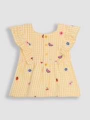 JoJo Maman Bébé Yellow 2-Piece Peppa Pig Woven Top & Shorts Set - Image 6 of 10