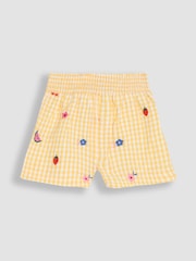 JoJo Maman Bébé Yellow 2-Piece Peppa Pig Woven Top & Shorts Set - Image 8 of 10