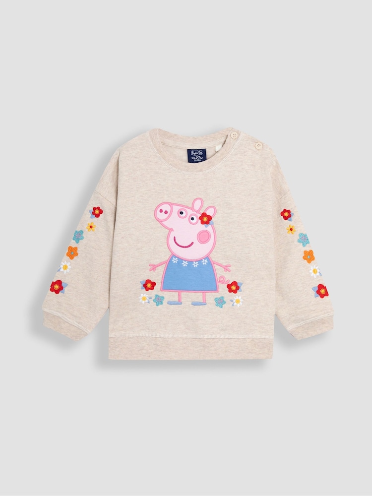 JoJo Maman Bébé 2-Piece Peppa Pig Sweatshirt & Joggers Set - Image 2 of 8