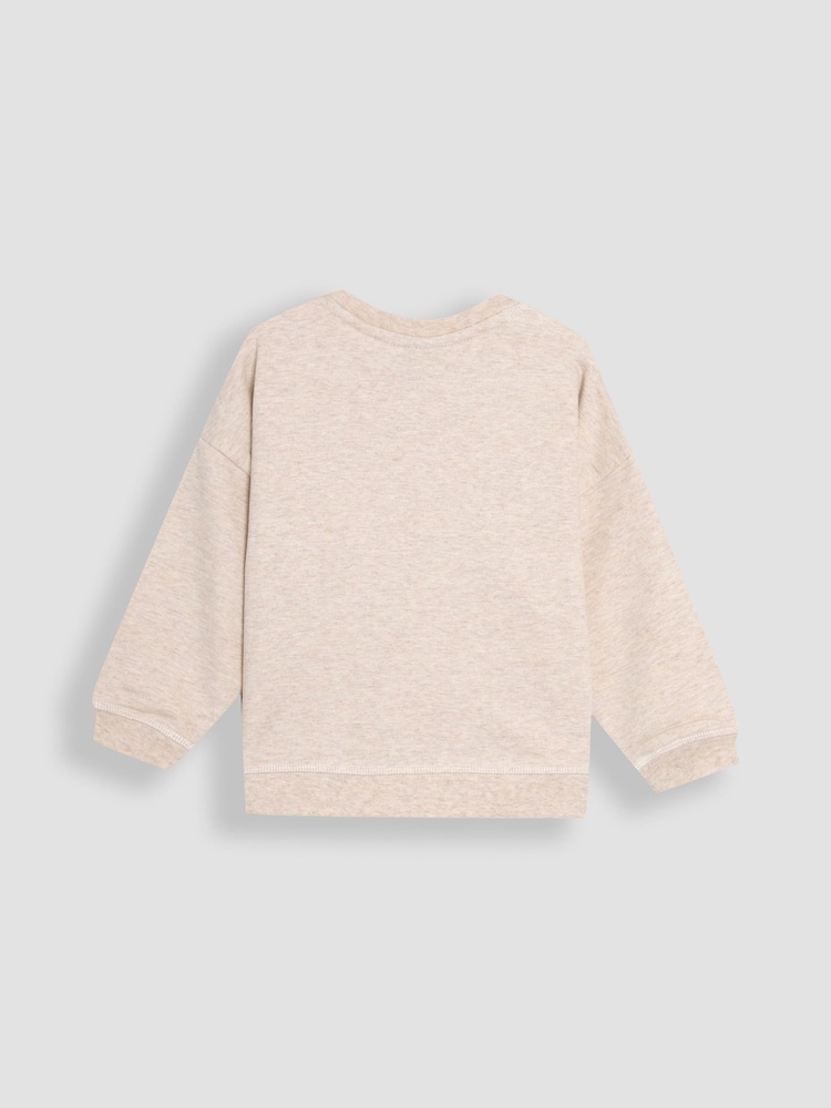JoJo Maman Bébé Pink 2-Piece Peppa Pig Sweatshirt & Joggers Set - Image 3 of 8