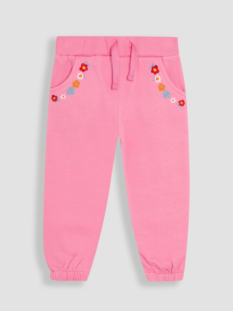 JoJo Maman Bébé Pink 2-Piece Peppa Pig Sweatshirt & Joggers Set - Image 4 of 8
