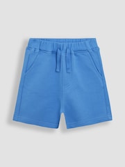 JoJo Maman Bébé Blue Boat 100% Cotton Prtinted T-Shirt & Shorts Set - Image 4 of 6