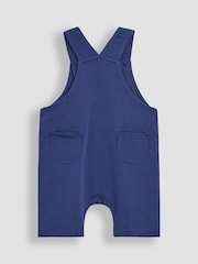 JoJo Maman Bébé Indigo Shark 2-Piece Appliqué Dungarees & T-Shirt Set - Image 5 of 9