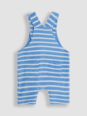 JoJo Maman Bébé Blue Crab 2-Piece Appliqué Dungarees & T-Shirt Set - Image 3 of 8