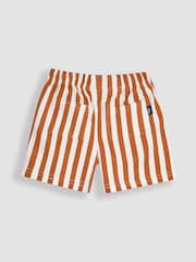 JoJo Maman Bébé Ecru 100% Cotton Prtinted T-Shirt & Shorts Set - Image 6 of 9