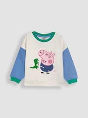 JoJo Maman Bébé 2-Piece Peppa Pig Appliqué Sweatshirt & Joggers Set - Imagen 2 de 7