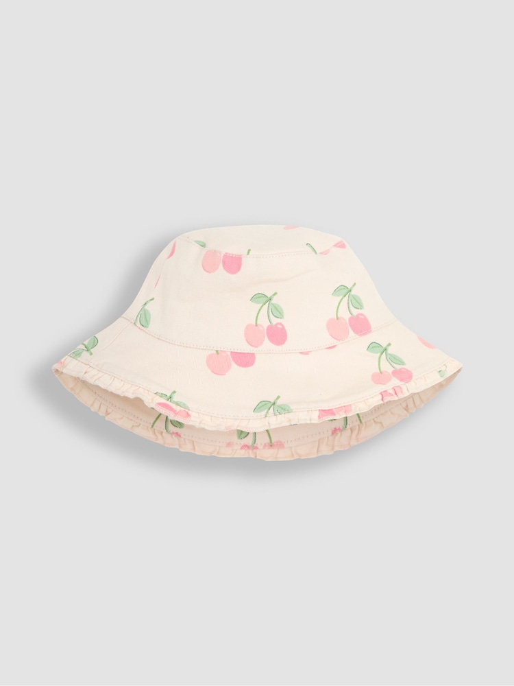 JoJo Maman Bébé Stone Cherry Pretty Twill Sun Hat - Image 1 of 3
