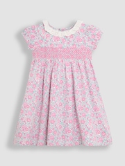 Vaaleanpunainen Kukallinen  - Jojo Maman Bébé Kukallinen Broderie anglaise kaulus Juhlamekot - Kuva 1 / 4