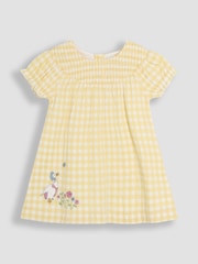JoJo Maman Bébé Yellow Yellow Jemima Puddle-Duck Smocked Dress Set - Image 3 of 7