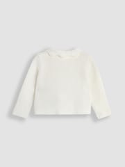 Cream - JoJo Maman Bébé Flopsy Bunny Scallop Collar Jopica - Slika 2 iz 3