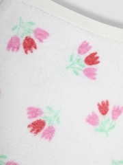 JoJo Maman Bébé Pink Ditsy Floral Towelling Vest & Shorts Set 2 Piece - Image 4 of 4