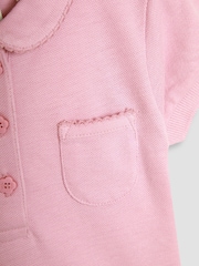 JoJo Maman Bébé Pink 3-Pack Polo Shirts - Image 10 of 10