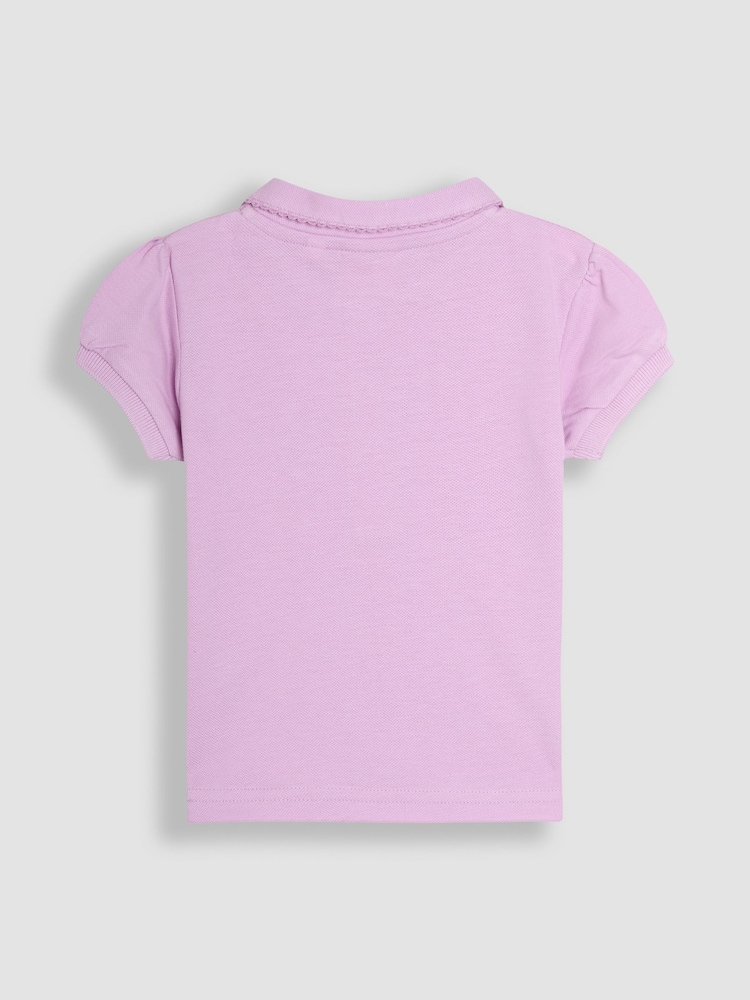 JoJo Maman Bébé Pink 3-Pack Polo Shirts - Image 3 of 4
